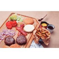 Tábua Para Churrasco Retangular Em Madeira Teca Com Acabamento Natural 33 X 20 Cm - 2