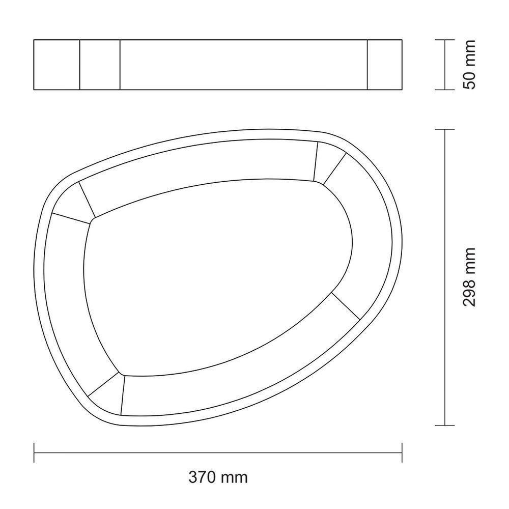 Gamela Organica Churrasco Em Madeira Teca Fsc Com Acabamento Em óleo Mineral 37x29,8 Cm - 2