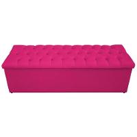 Calçadeira Baú Mel 140 Cm Casal com Capitonê Suede Pink - 6