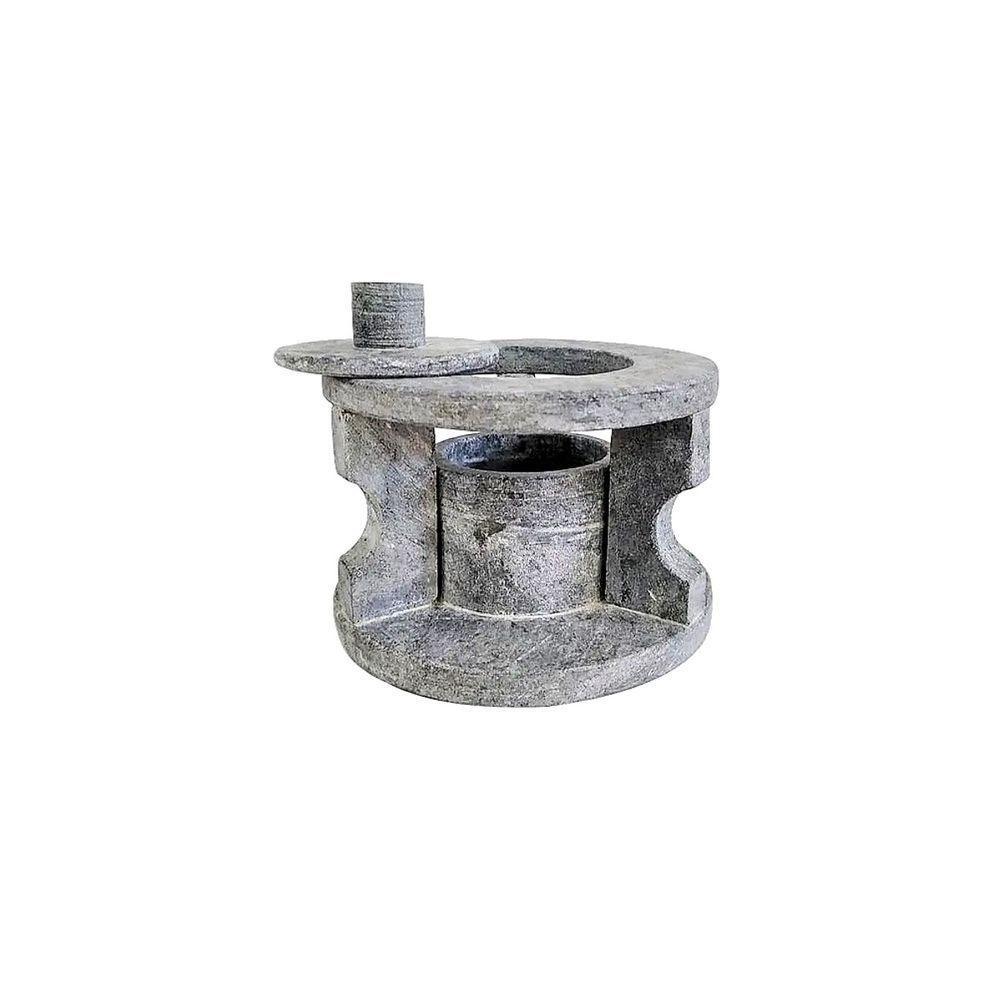 Fogareiro Réchaud Em Pedra Sabão Panela Chapa Bifeteira 14Cm - 1