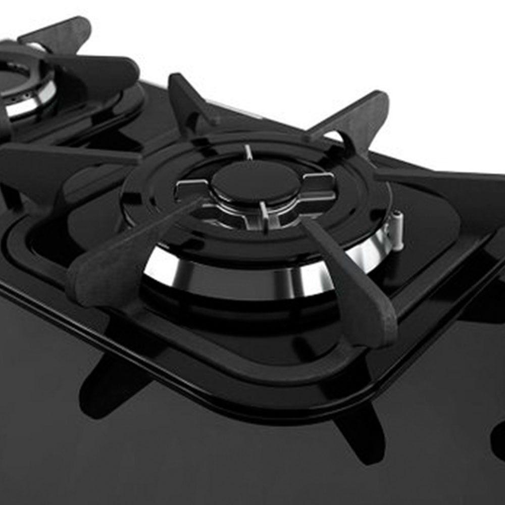 Cooktop Mueller 5 Bocas Com Queimador Tripla Chama Wk26 60.1270.004 Preto Bivolt - 6