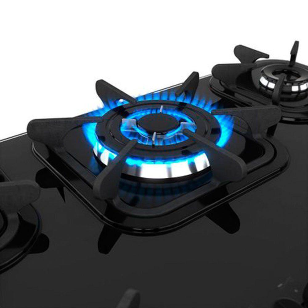 Cooktop Mueller 5 Bocas Com Queimador Tripla Chama Wk26 60.1270.004 Preto Bivolt - 7