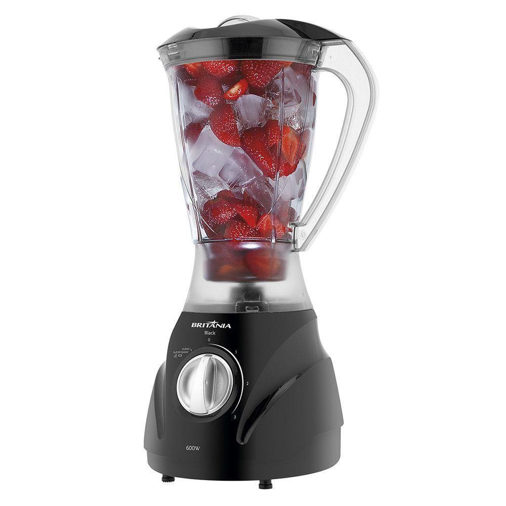 Liquidificador Diamante Black 2,1 L 600w Britânia Preto 127v - 3