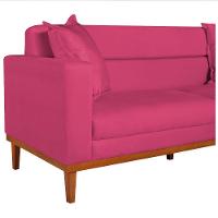 Sofá 2 Lugares Viena Suede - Doce Sonho Móveis Pink - 2