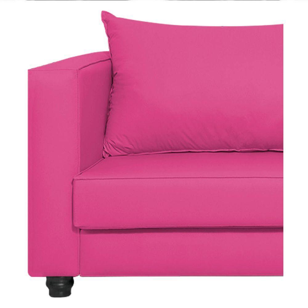 Sofá 2 Lugares Lisboa Suede - Doce Sonho Móveis Pink - 2