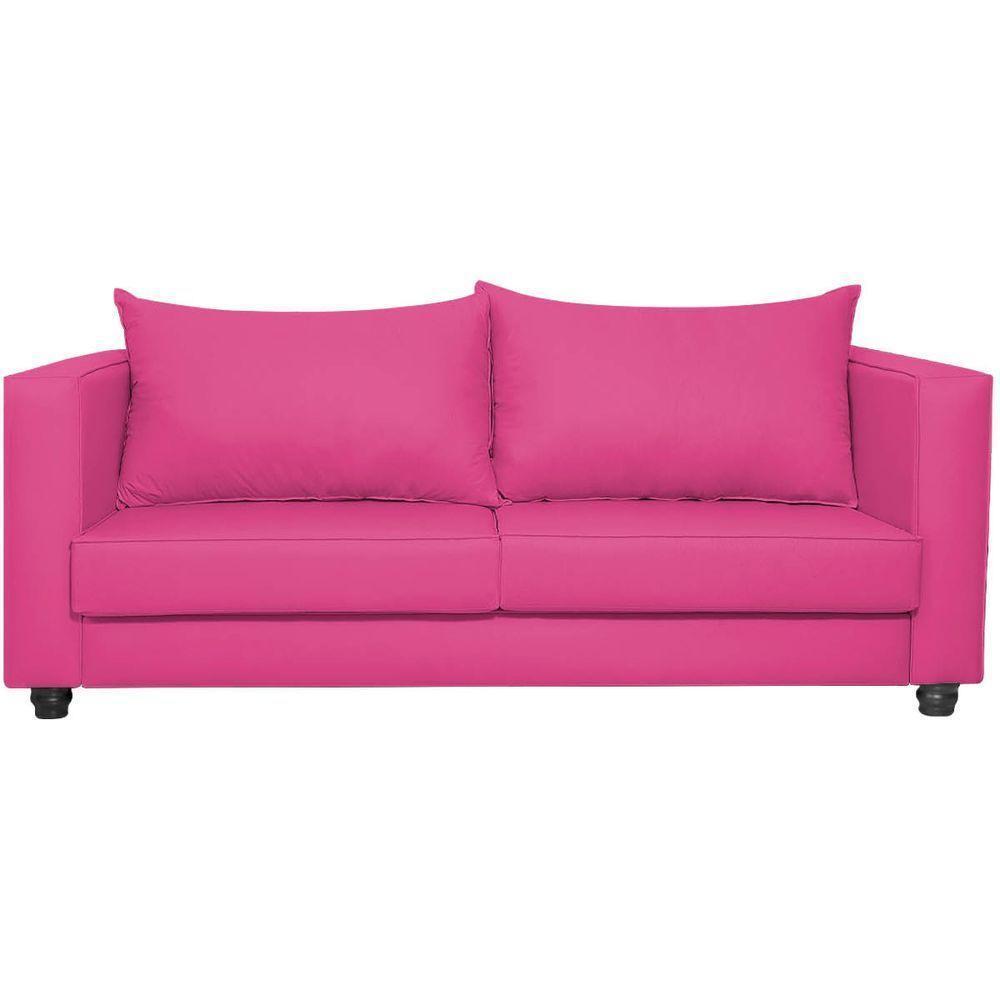 Sofá 2 Lugares Lisboa Suede - Doce Sonho Móveis Pink - 6