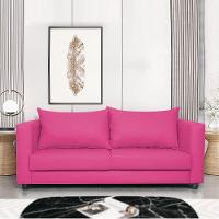 Sofá 2 Lugares Lisboa Suede - Doce Sonho Móveis Pink - 7