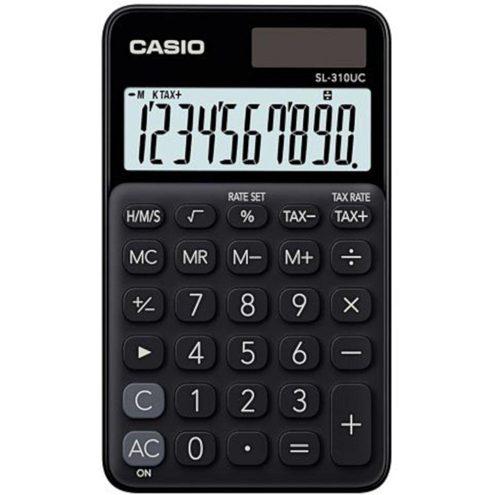Calculadora De Bolso 10 Dígitos Com Cálculo De Horas Sl-310uc-bk-n-dc Preta - 1