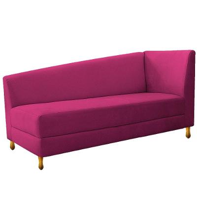 Recamier Valéria 185cm Lado Esquerdo Suede Pink Doce Sonho