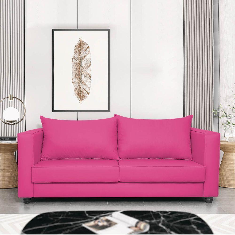 Sofá 2 Lugares Lisboa Suede - Amarena Móveis Cor Pink - 7