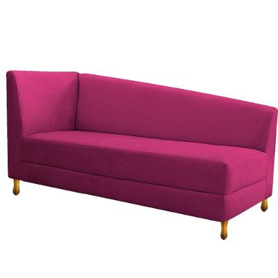 Recamier Valéria 140cm Lado Direito Suede Pink Doce Sonho