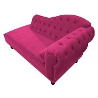Diva Recamier Diana 130Cm Lado Esquerdo Suede - Amarena Móveis Cor Pink