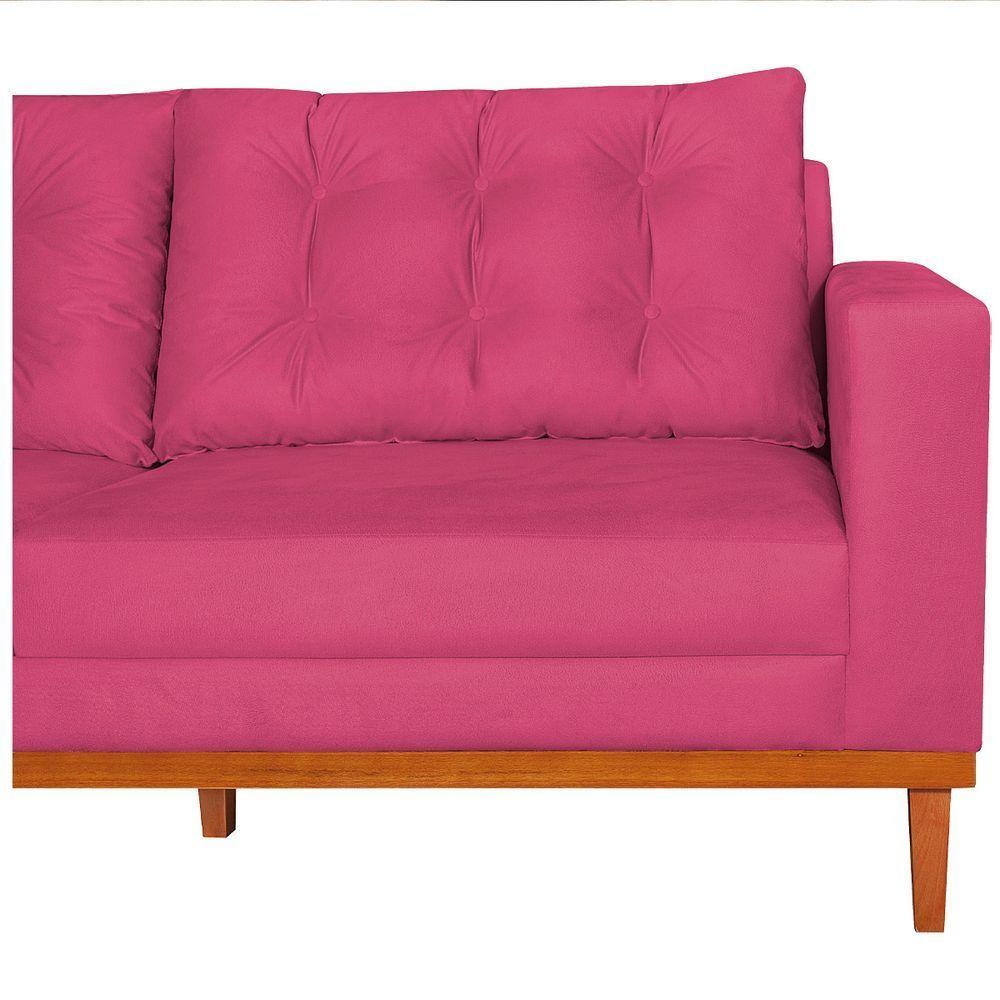 Sofá 2 Lugares Dubai Suede - Amarena Móveis Cor Pink - 2