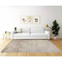 Tapete Sala Escritório 1,50 X 2,00 M Macio Antiderente Areia - 2