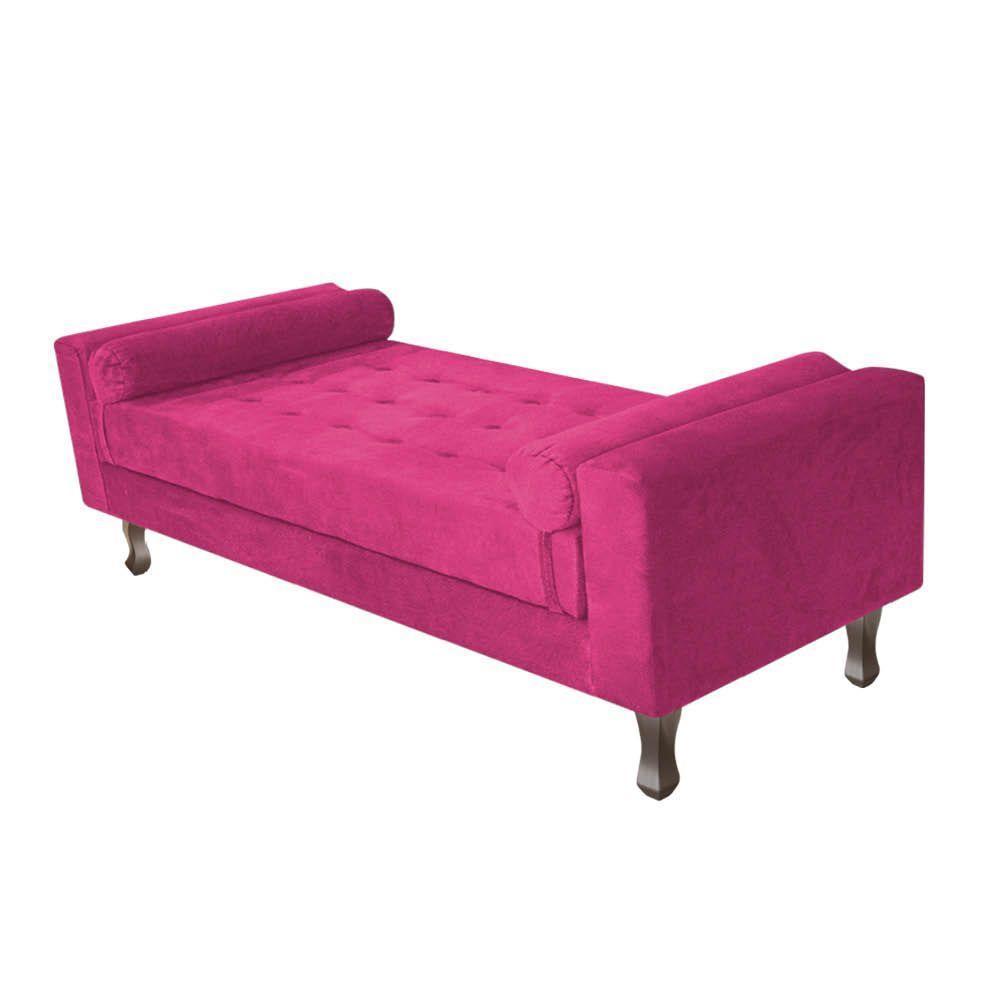 Recamier Baú Félix Solteiro 160 Cm Suede - Doce Sonho Móveis Pink - 2