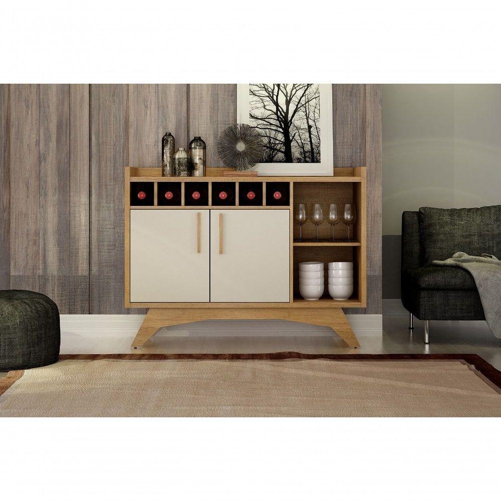 Balcão Buffet Aparador Adega Clara Cinamomo Off White - 1