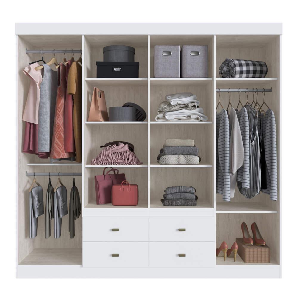 Guarda-roupa Casal 8 Portas 4 Gavetas Doripel Las Vegas - 3