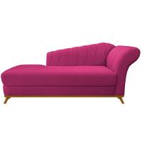 Kit Diva Recamier Vanessa 185Cm Lado Esquerdo E 02 Poltronas Laura Suede Cor Pink - 7