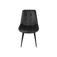 Cadeira Dana Pu Preta Base Metal - 3