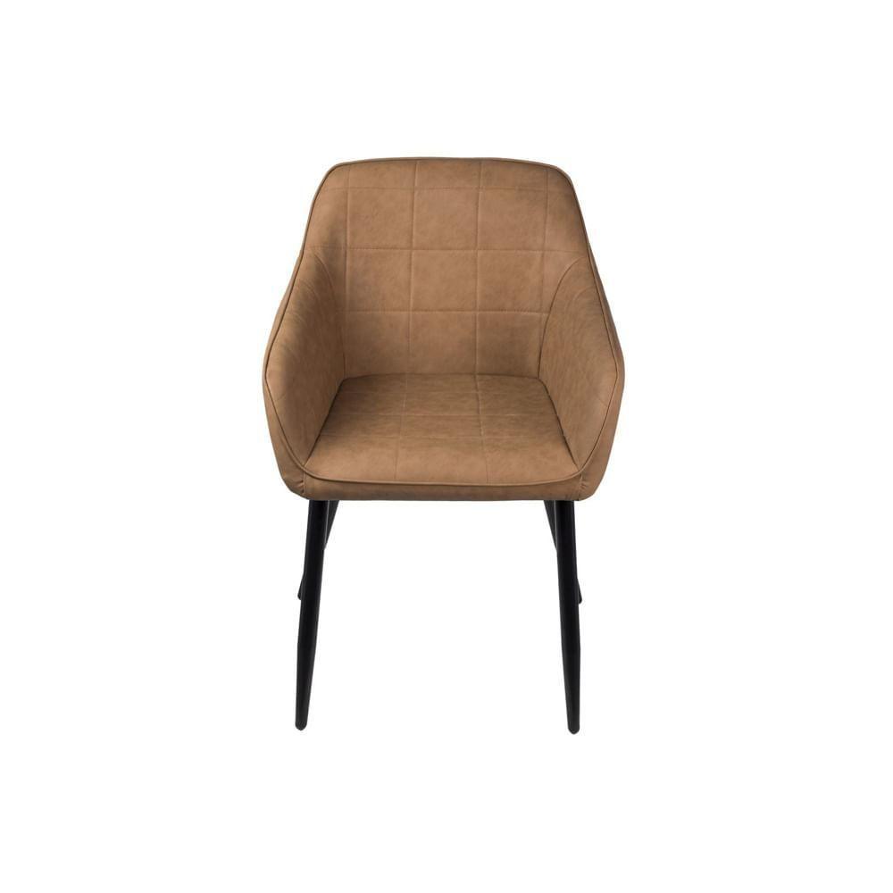 Poltrona Dana Pu Caramelo Base Metal - 2