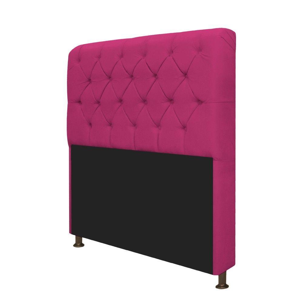 Cabeceira Lady e Recamier Ari 195 Cm King Size Suede Pink - 2