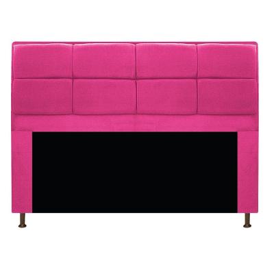 Cabeceira Munique 160cm Queen Size Suede Pink