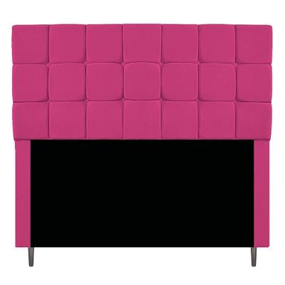 Cabeceira Estofada Manchester 160 Cm Queen Size Suede Pink