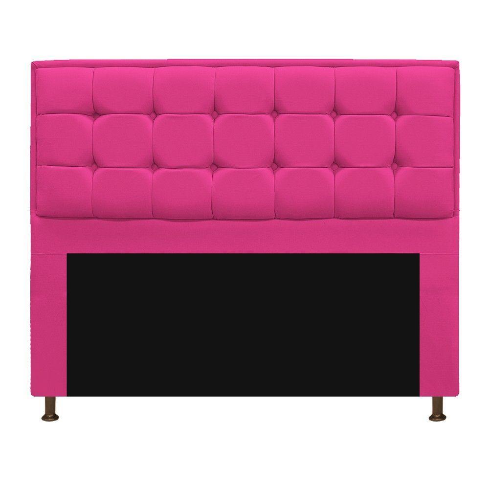 Cabeceira Copenhague 160cm Queen Size Suede Pink - 1