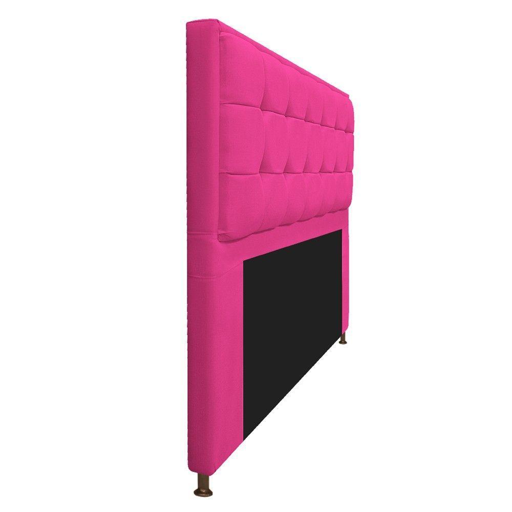 Cabeceira Copenhague 160cm Queen Size Suede Pink - 3