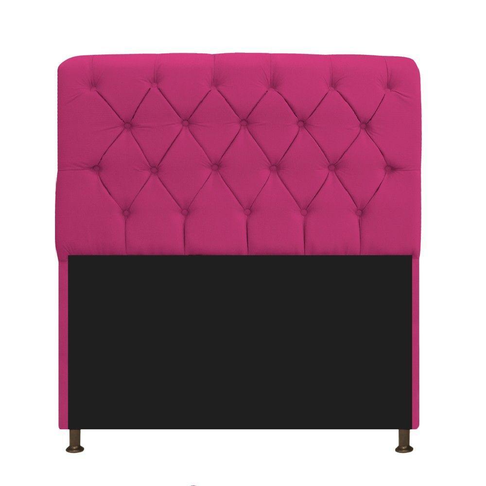 Kit Cabeceira Lady e Recamier Ari 140 Cm Casal Suede Pink - 6