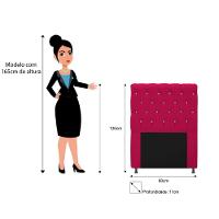 Cabeceira Estofada Cristal 90 Cm Solteiro Com Strass Pink - 2