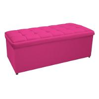 Cabeceira E Calçadeira Copenhague 140 Cm Casal Suede Pink - 3
