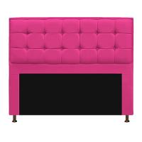 Cabeceira E Calçadeira Copenhague 140 Cm Casal Suede Pink - 4
