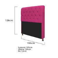 Kit Cabeceira Lady Recamier Félix 195cm Suede Pink - 2