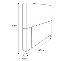 Cabeceira Com Strass 195Cm Queen Size Suede Pink - 2