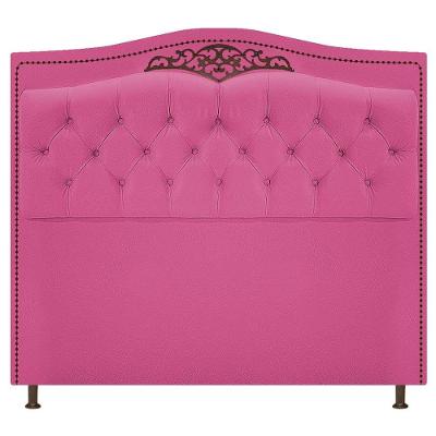 Cabeceira Estofada Yasmim 140 Cm Casal Suede Pink