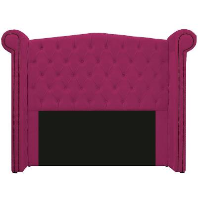 Cabeceira Estofada Veneza 160cm Suede Pink
