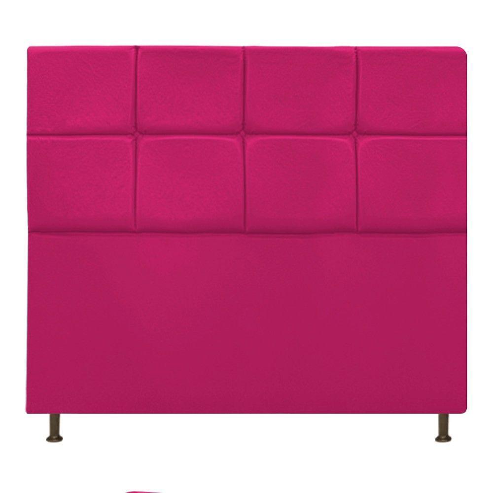 Cabeceira Damares 160 Cm Queen Size Com Botonê Suede Pink - 1