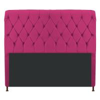 Cabeceira Cristal 195 Cm King Size Com Capitonê Suede Pink - 1