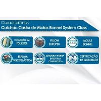 Colchão Solteirão Molas Bonnel  System Class Euro Pillow (96x203x25) - Castor - 2