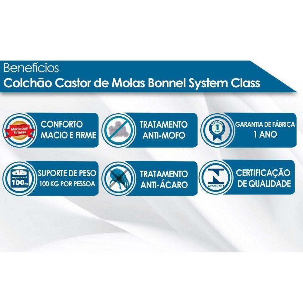 Colchão Solteirão Molas Bonnel  System Class Euro Pillow (96x203x25) - Castor - 3