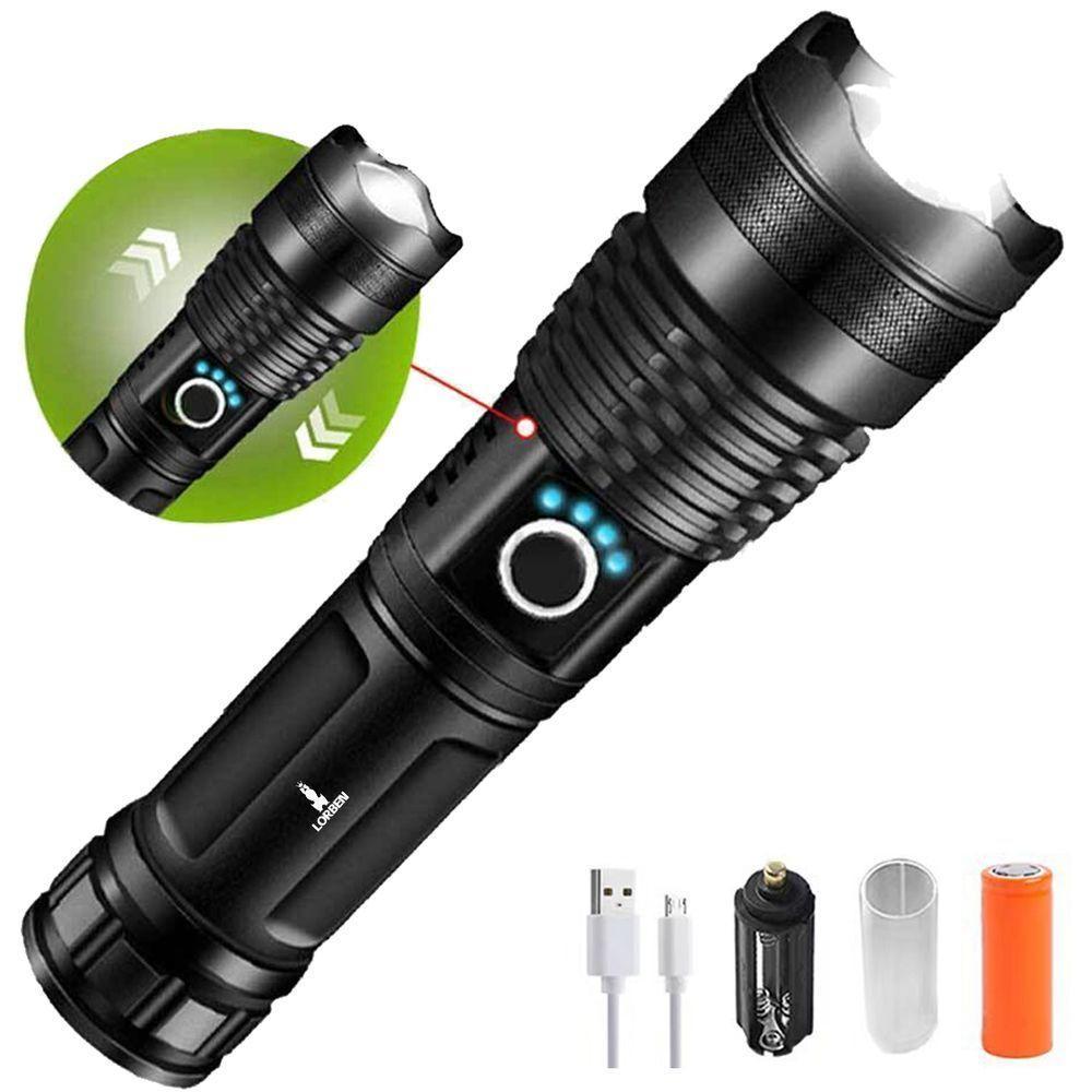 Lanterna Tática Led Cree Lorben T9 P50 168000w 327000 Lúmens Zoom 2000x Gt6089 - 7