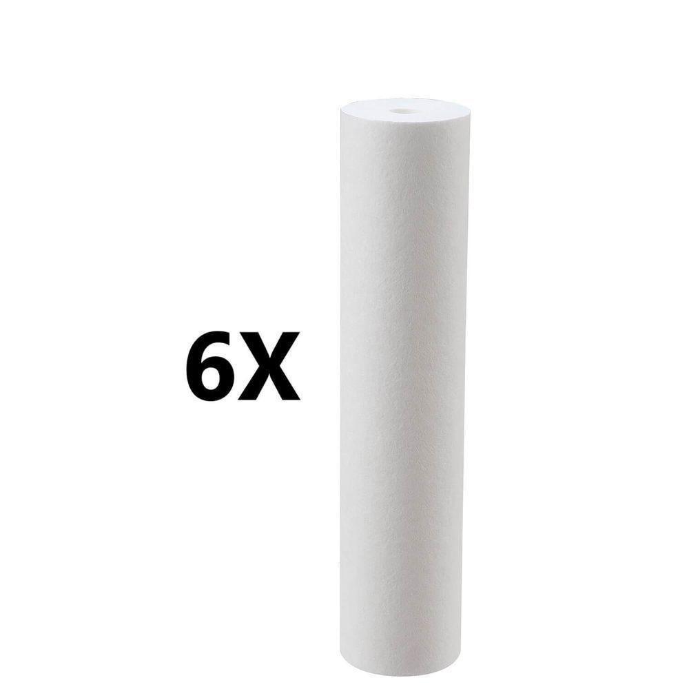 Kit 6 Refil Polipropileno 20 X 4,5 Pp Big 20 Alta Vazão Micragem 5 Micra - 2