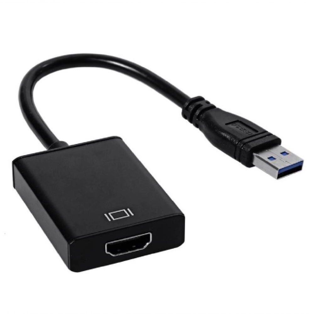 Convesor Adaptador Usb 3.0 X Hdmi 1080p Audio Video Compativel Pc Win 7-8-10 - 1