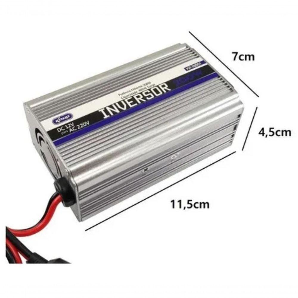 Inversor Transformador De Tensão Veicular E Embarcações 200w 220v Kp-in901 - 1