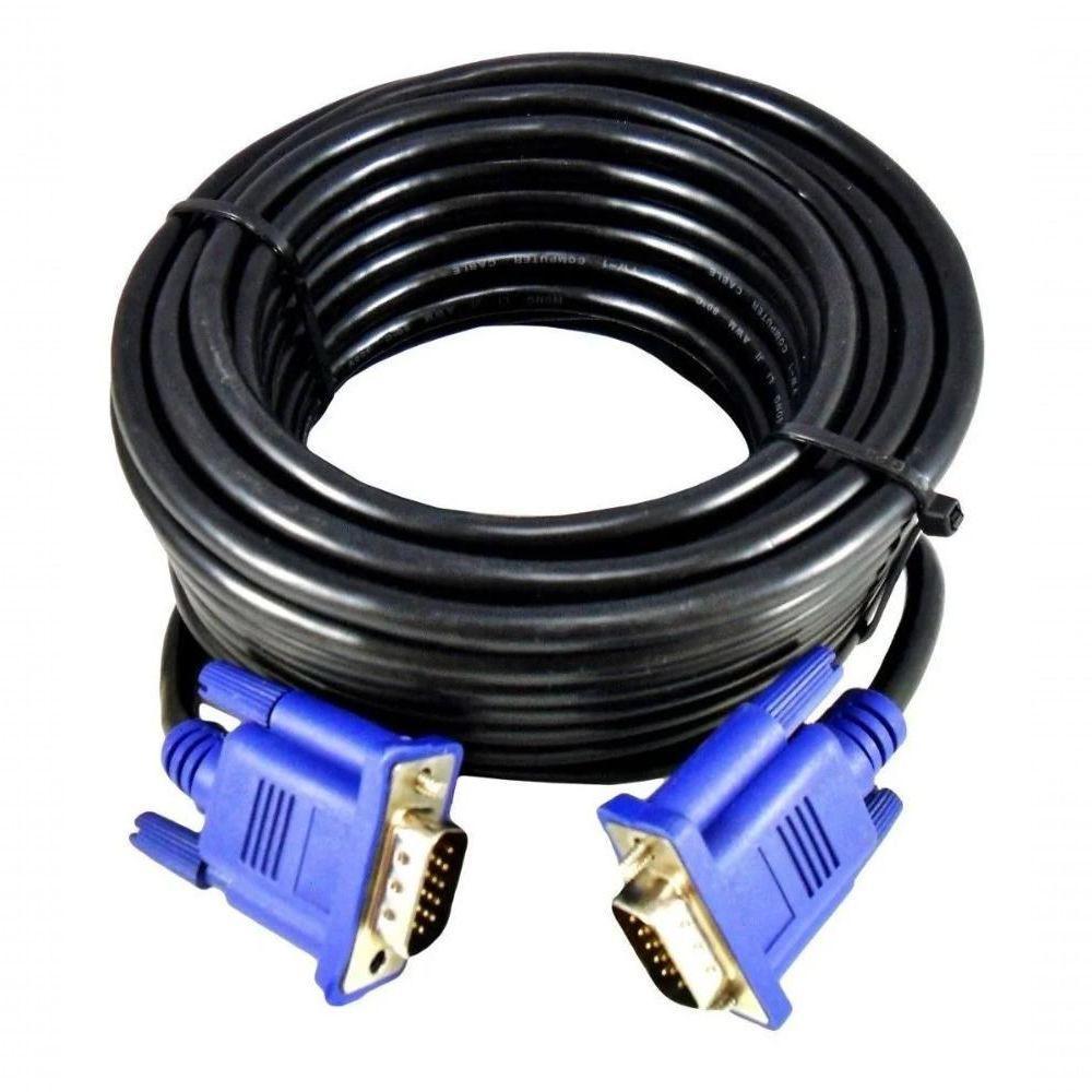 Cabo Para Monitor E Projetor Vga Db15 Com Filtro 5 Metros - 1