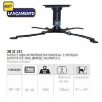 Suporte De Teto Universal Articulado Para Projetor 112mm Mxt Ar-pma101