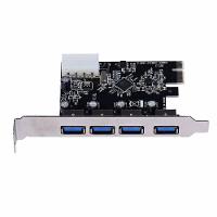Placa Pci-e 4 Portas Usb 3.0 5gb-s Usb 1 Sata Pci Express 1x - 5