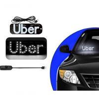 Placa Plaquinha Uber Para Carro Led Letreiro Motorista De Aplicativo - 6