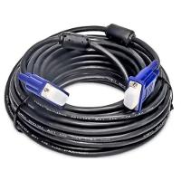 Cabo Para Monitor E Projetor Vga Db15 Com Filtro 5 Metros Preto - 1